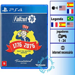 Fallout 76 Edição Tricentenária - PS4 - Novo
