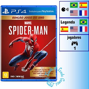 Marvel's Spider-Man Edição Jogo do Ano - PS4 - Novo