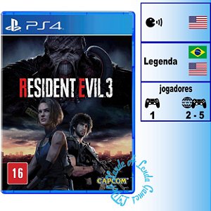 Resident Evil 3 - PS4 - Novo