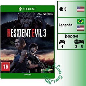 Resident Evil 3 - XBOX ONE - Novo