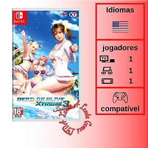 Dead or Alive Xtreme 3 Scarlet - SWITCH [ÁSIA]