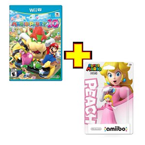 Mario Party 10 + Amiibo Peach - Wii U - Novo