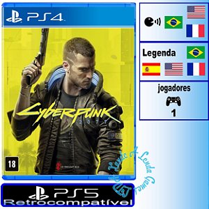 Cyberpunk 2077 Edição Day One - PS4 / PS5 - Novo