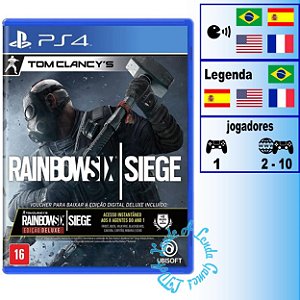 Tom Clancy's Rainbow Six Siege Edição Deluxe - PS4 - Novo