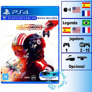 Star Wars Squadrons - PS4 - Novo