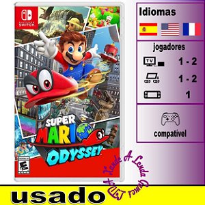 Super Mario Odyssey - Jogo Nintendo Switch - Seminovo