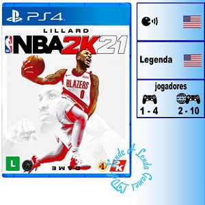 NBA 2K21 - PS4 - Novo