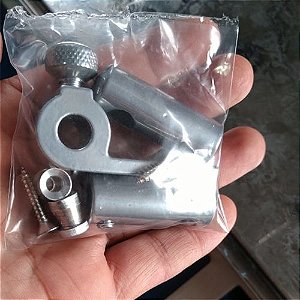 Kit de aparador de alumínio para tubo de 3/8" - prata