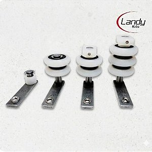 Kit roldanas (Landy Kits) com regulagem para envidraçamento de sacadas