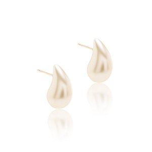 Brinco Gota de Orvalho 18mm – Banho de Ouro 18K