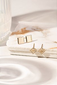 Brinco Dois Instantes – Banho de Ouro 18K