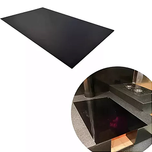 Chapa Vitrocerâmico  Para Fogão a Lenha 40x60 Luxo + Kit Instalação