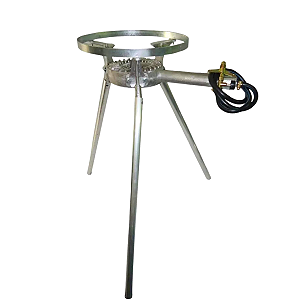 Fogareiro De Alumínio Fundido Pés Alto Desmontável C/arco