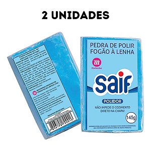 Pedra Polir Limpar Chapa De Fogão A Lenha 145g Saif 2 Unidades