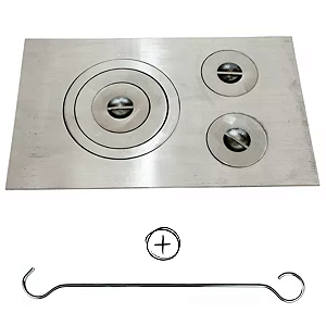 Chapa Fogao A Lenha Alvenaria 47x85 Mato