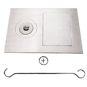 Chapa Fogao A Lenha Alvenaria 58x93 Marmorite