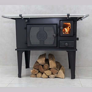 Fogão a Lenha 3E N1 Porta Ferro Esquerdo