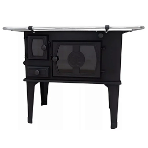 Fogão a Lenha 3E N1 Porta Ferro Direito