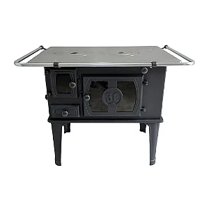 Fogão a Lenha 3E N2 Porta de Vidro Direito