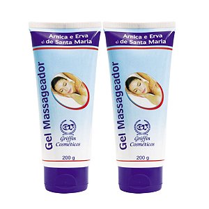 Kit com 2 Gel massageador Griffin Cosméticos com arnica e erva santa maria