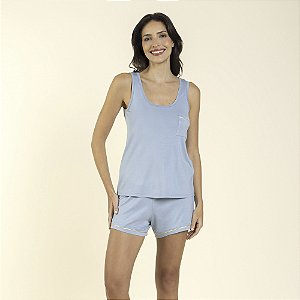 Short Doll Regata Azul Sereno