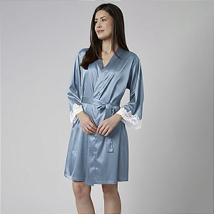 Robe Feminino Curto Azul Lise