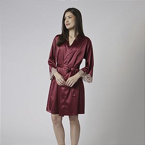 Robe Feminino Curto Bordô