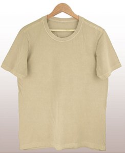 Camiseta Masculina Estonada Lisa Algodão Palha