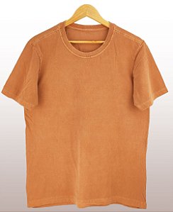 Camiseta Masculina Estonada Lisa Algodão Telha