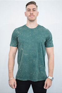 Ponta de Estoque Camiseta Marmorizada Musgo e vinho 1x1