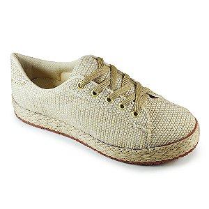 tenis flatform palha