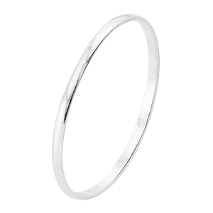 Aliança Prata 1mm Meia-Cana