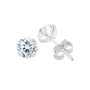 Brinco Prata Ponto de Luz 3mm