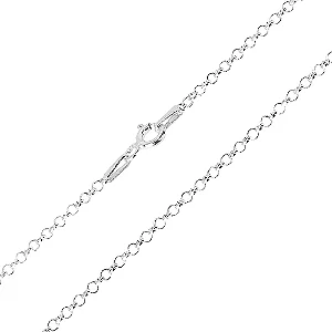 Corrente Prata Elo Português 2mm 18cm