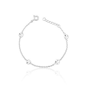 Pulseira Zircônia 5mm (4) Zircônia Branca 18cm