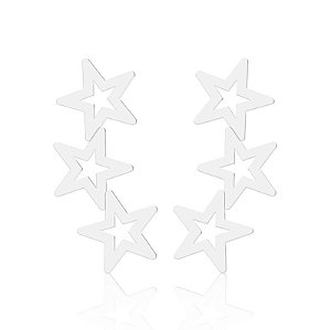 Brinco Ear Cuff Liso Estrela