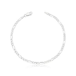 Pulseira Corrente Flat 3x1 F080 - 21 Centímetros