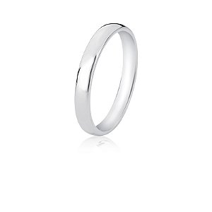 Aliança 3mm Abaulada Anatômica Polida Aro 26