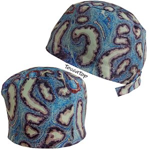 Gorro Cirúrgico, Preparado Histológico, Histologia, Azul Branco Lilás