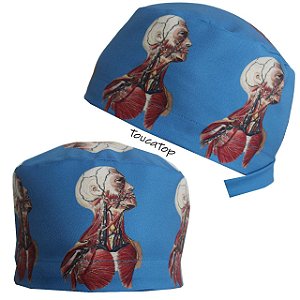 Gorro Cirúrgico, Anatomia Humana, Cabeça e Pescoço, Azul