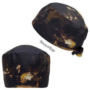 Gorro Cirúrgico, Obra de Arte, The Doctor, Preto.