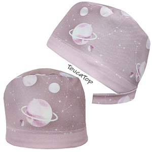 Gorro Cirúrgico, Planetas,  Rosa