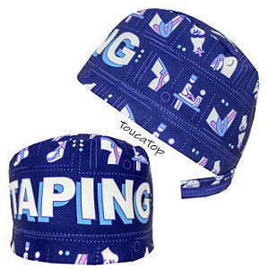 Gorro Cirúrgico, Taping, Azul