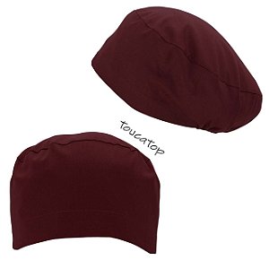 Touca Cirúrgica Feminina ALICE, 100% Algodão, Bordô Elegance
