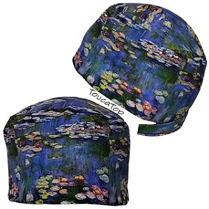 Gorro Cirúrgico, Monet, Lírios D' água, Lírios de Água