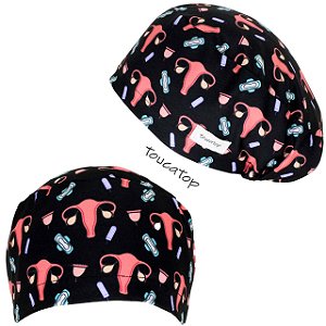 Gorro Cirúrgico, IGG+ Positivo, Rosa Neon, Fundo Preto - ToucaTop - Toucas  Cirúrgicas Divertidas e Personalizadas