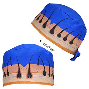 Gorro Cirúrgico, Folículo Capilar, Implante, Estética, Azul