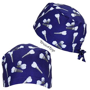 Gorro Cirúrgico, Implante, Pino, Dente, Protese, Azul