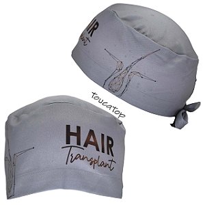 Gorro Cirúrgico, Hair Transplant, Foliculo Capilar, Cinza