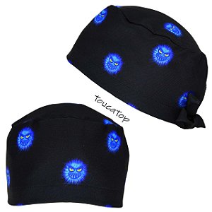 Gorro Cirúrgico, Vírus Azul, Preto